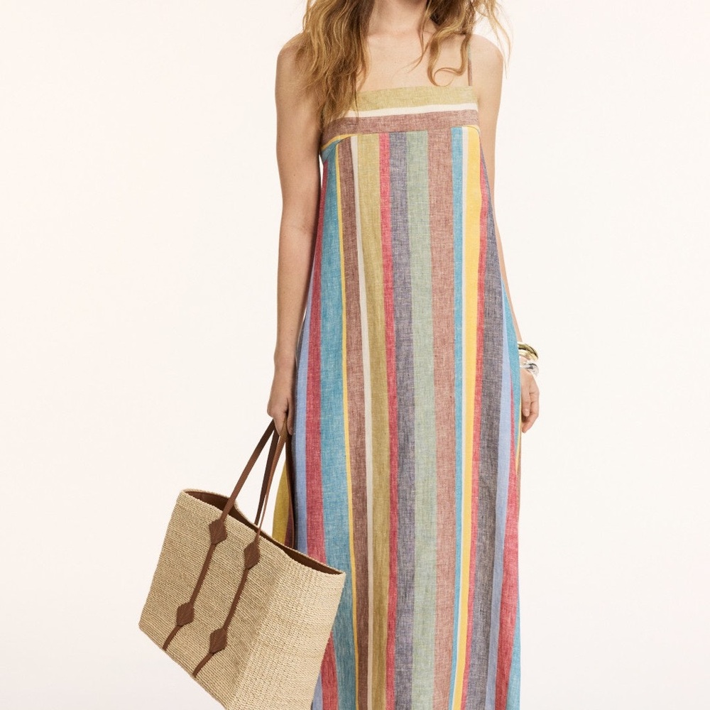 Striped Multicolor Maxi Dress